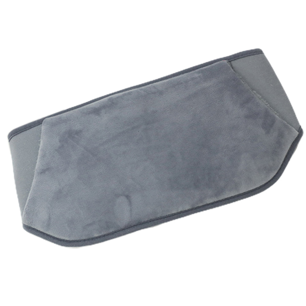 Hot Water Bag Warm Plush Hand Waist Warmer Cover Belt for Neck Hand -Silver grey