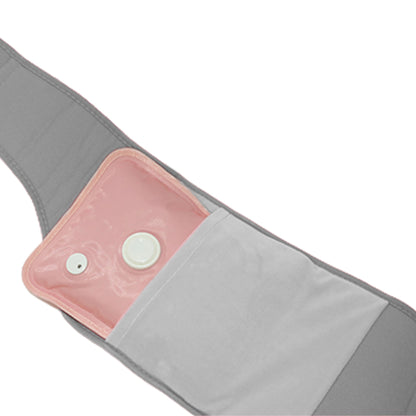 Hot Water Bag Warm Plush Hand Waist Warmer Cover Belt for Neck Hand -Silver grey