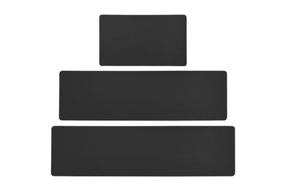 PU Leather Kitchen Rug Mats Durable Anti-Slip Absorbent Dirt-Resistant Kitchen Rug Mat-Black