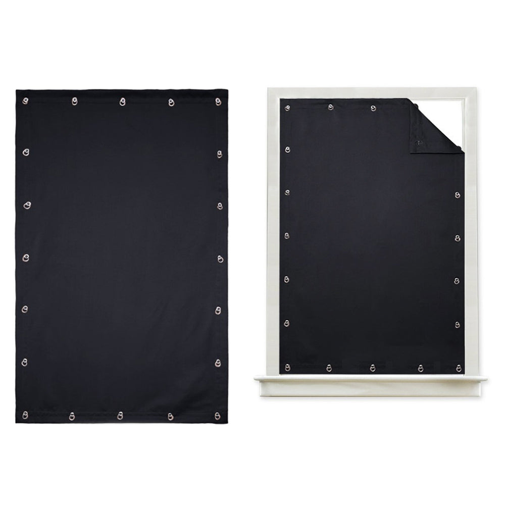 Portable Blackout Blinds Curtain Anti Sunlight Blind Black