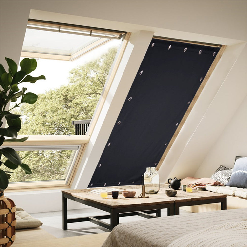 Portable Blackout Blinds Curtain Anti Sunlight Blind Black