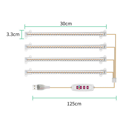 Plant Grow Light LED Tube Lamp Full Spectrum Growing Light for Indoor Flower-Style4