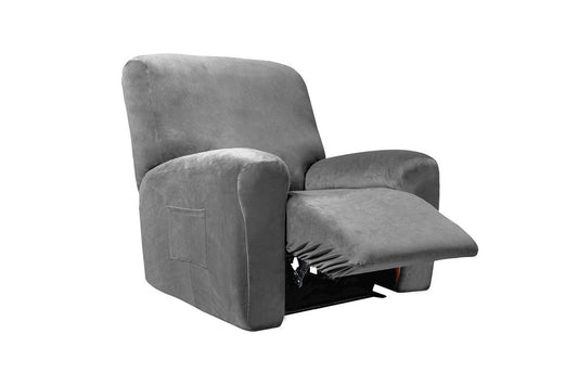 Stretch Recliner Chair Covers Sofa Slipcover-Dark gray