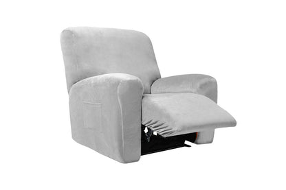 Stretch Recliner Chair Covers Sofa Slipcover-Gray