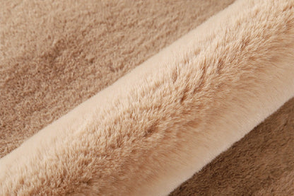 Bear Shaped Carpet Modern Luxury Plush Rugs for Living Room Home Decor-khaki