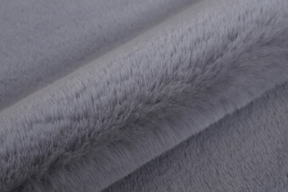 Bear Shaped Carpet Modern Luxury Plush Rugs for Living Room Home Decor-Gray