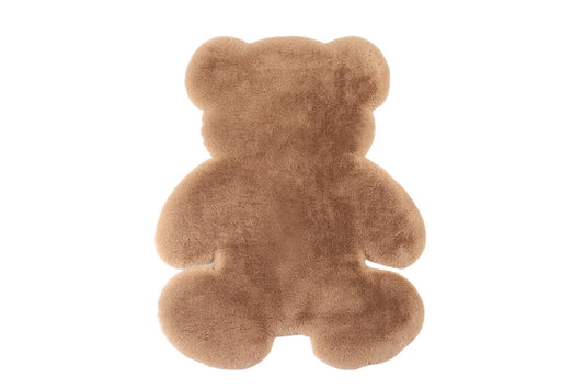 Bear Shaped Carpet Modern Luxury Plush Rugs for Living Room Home Decor-khaki