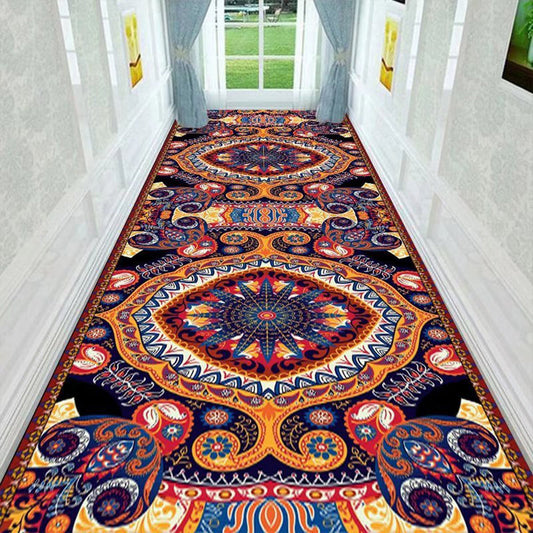 Corridor Carpet Long Hallway Runner Rug Decorative Floor Mats 100 x 80cm Red