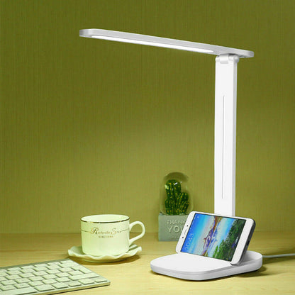USB Charging Touch Control LED Desk Lamp With Phone Holder