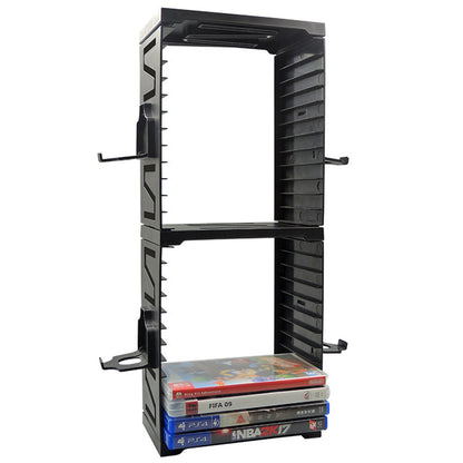 For PS5 Game Storage Tower Discs Headset Rack Holder Stand