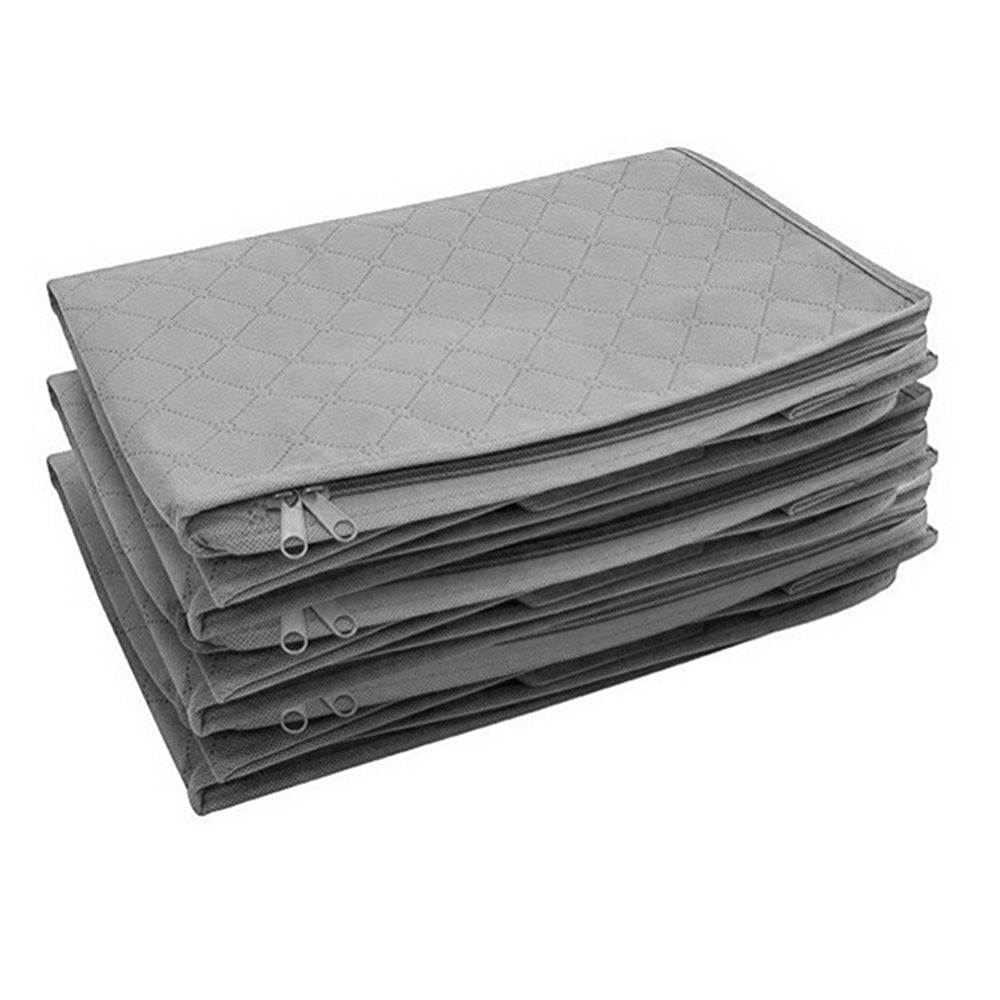 3 Piece Clothes Quilt Blanket Storage Bag - Grey
