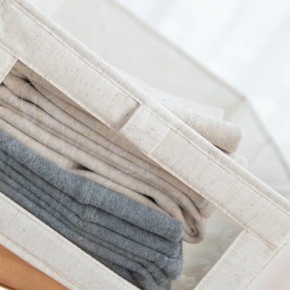 Foldable Visible Storage Organizer Clothing Storage Box without Lid
