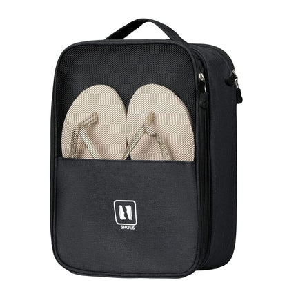 1Pcs Travel Shoe Storage Bag Holds 3 Pair of Shoes Large Black