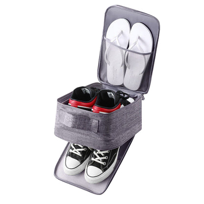 1Pcs Travel Shoe Storage Bag Holds 3 Pair of Shoes Large Grey