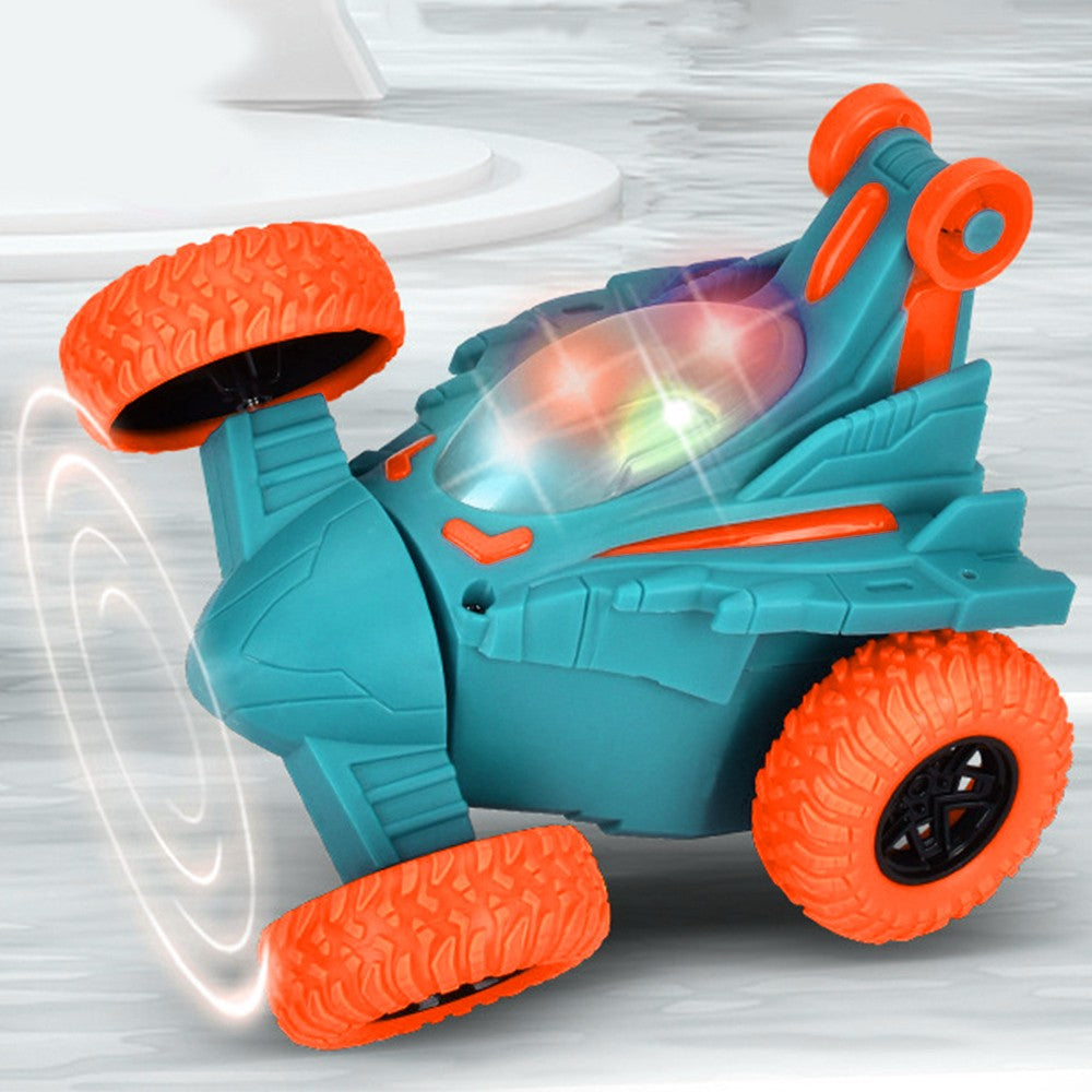 2Pcs Electric Special Effect Dump Truck Blue and Red