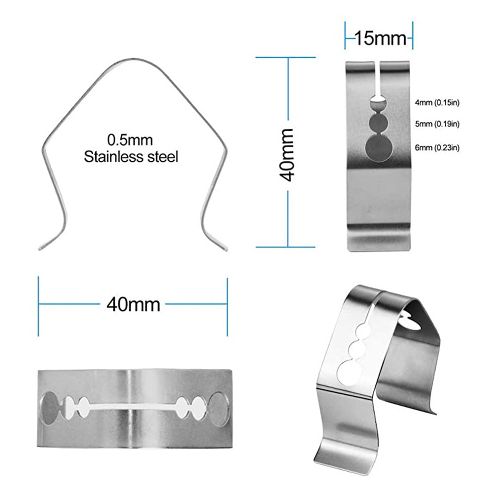6-Piece Set Barbecue Probe Clips Meat Clip BBQ Grill Probe Holders