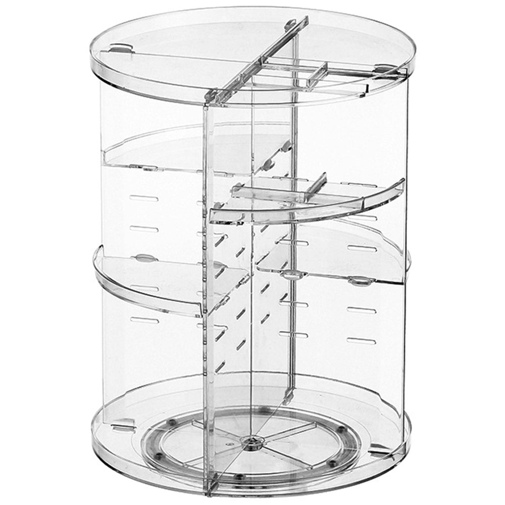 360?? Makeup Organizer Rotating Clear Adjustable Cosmetic Storage