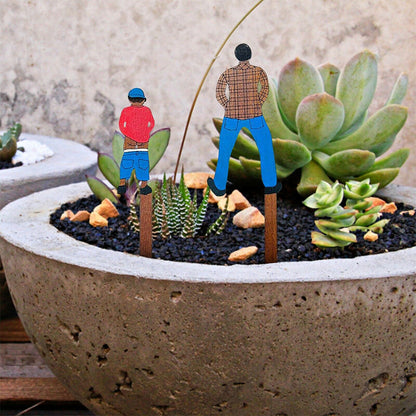 Set of 3Pcs Funny Garden Stakes Humor Plant Markers Decors