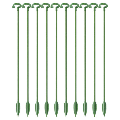 10Pcs Set 17cm Plant Support Stakes Garden Single Stem Flower Support Stake Rings