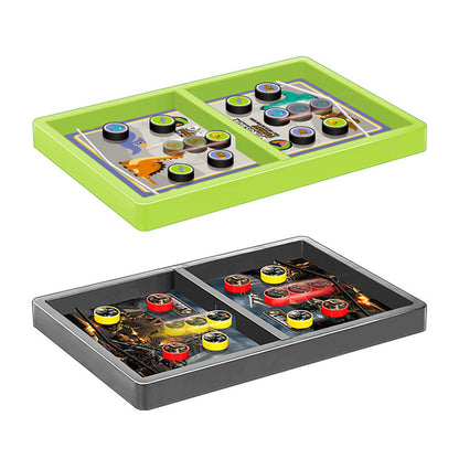 Two Sets of Fast Sling Puck Game Hockey Board Game Military Theme