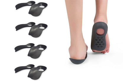 4 Pairs Orthotic Insoles For Plantar Fasciitis High Arch Support Shoe Inserts Men Women
