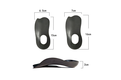 2 Pairs Orthotic Insoles For Plantar Fasciitis High Arch Support Shoe Inserts Men Women