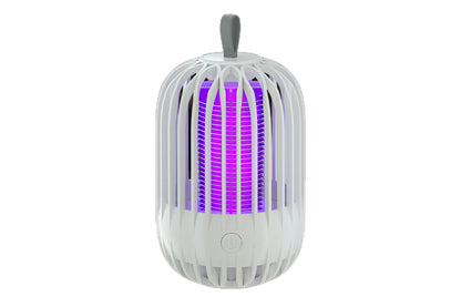 Solar Bug Zapper for Outdoor Indoor USB Rechargeable Mosquito Killer Lamp with UV Light-White