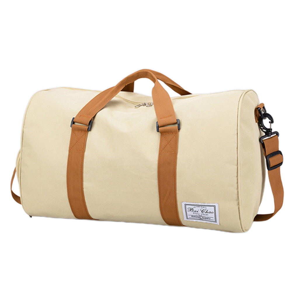Portable Duffel Bag Travel Bag Toiletry Wash Organizer Pouch Travel Holdall Bag -Khaki
