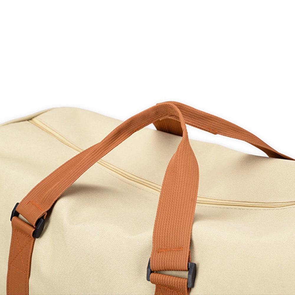 Portable Duffel Bag Travel Bag Toiletry Wash Organizer Pouch Travel Holdall Bag -Khaki