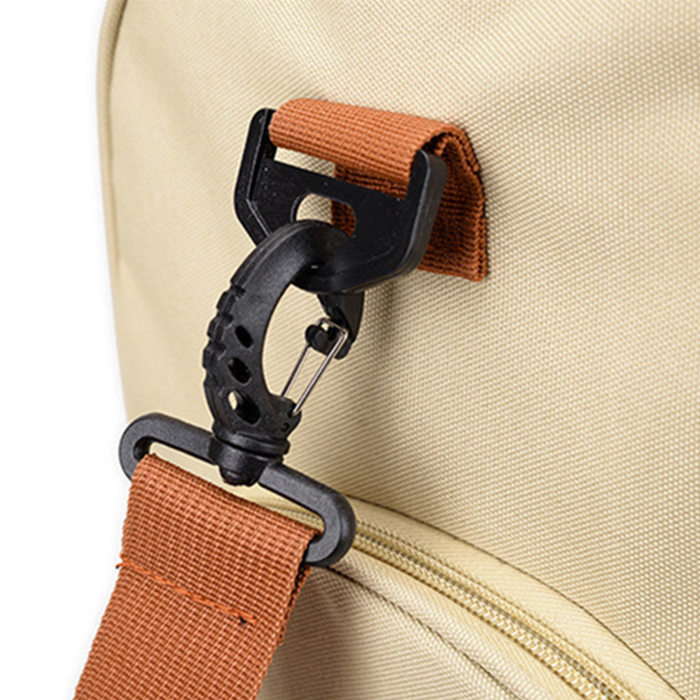 Portable Duffel Bag Travel Bag Toiletry Wash Organizer Pouch Travel Holdall Bag -Khaki