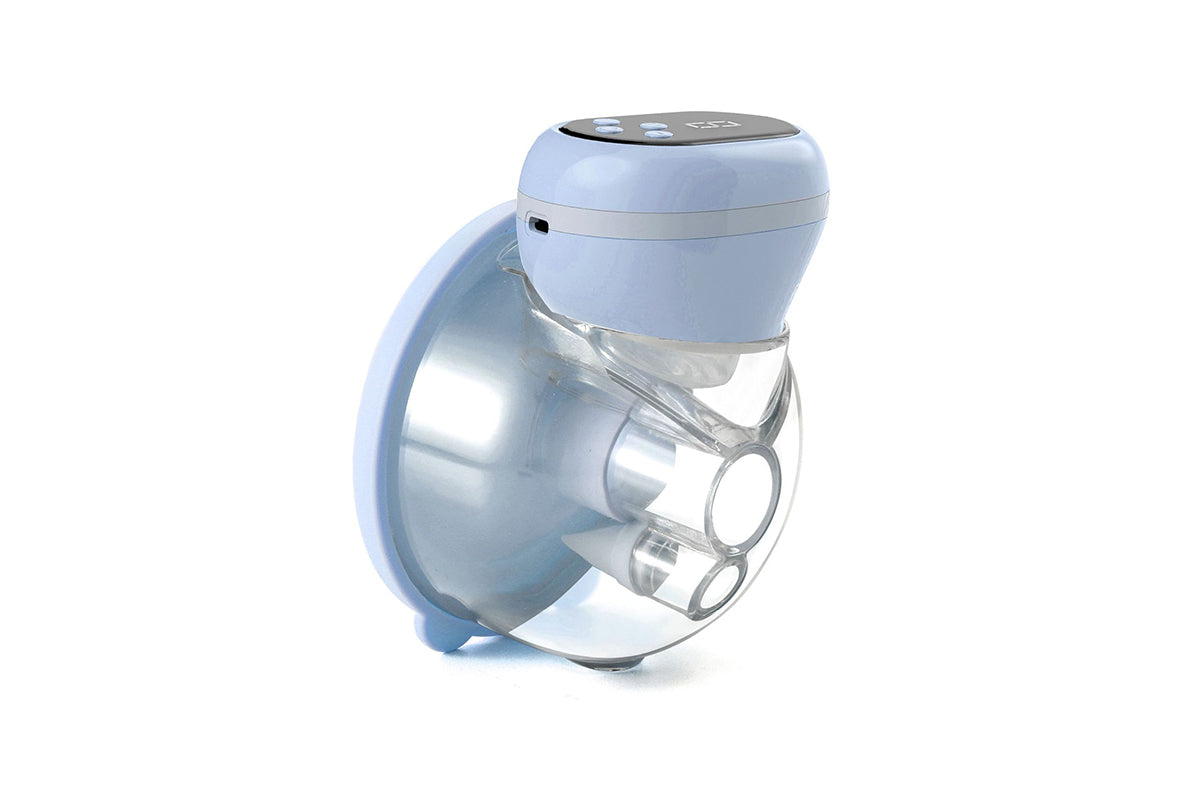 Portable Breast Pump Hands Free Remote Control Electric Wearable Breast Pumps-Blue