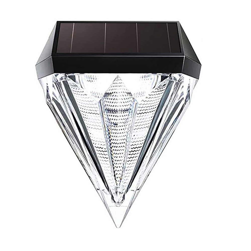 2 Pack Solar Fence Lights Outdoor Wall Lights Solar Deck Lighting