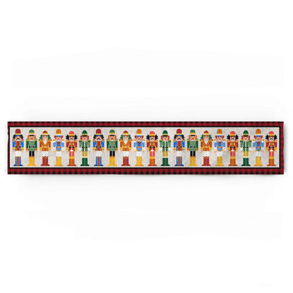 Nutcrackers Table Runner Christmas Kitchen Dining Table Decoration Nutcracker Soldier Table Clothes -Style 3