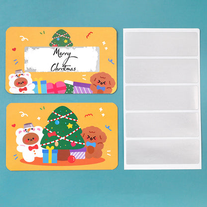 40 Pack Christmas Scratch Off Cards with Scratch Coating Stickers  for Raffle Ticket Supplies -Style 2