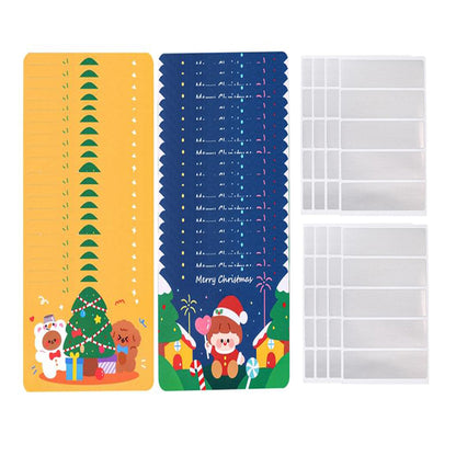 40 Pack Christmas Scratch Off Cards with Scratch Coating Stickers  for Raffle Ticket Supplies -Style 2