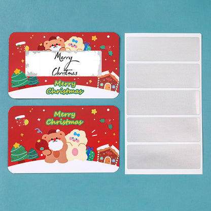 40 Pack Christmas Scratch Off Cards with Scratch Coating Stickers  for Raffle Ticket Supplies -Style 1