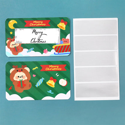 40 Pack Christmas Scratch Off Cards with Scratch Coating Stickers  for Raffle Ticket Supplies -Style 1