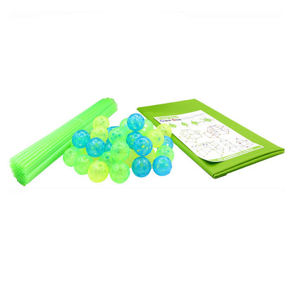 Toy Set of 87Pcs DIY Kids Tent Fort Building Toys Kit Build Educational Learning Toy - Style 1