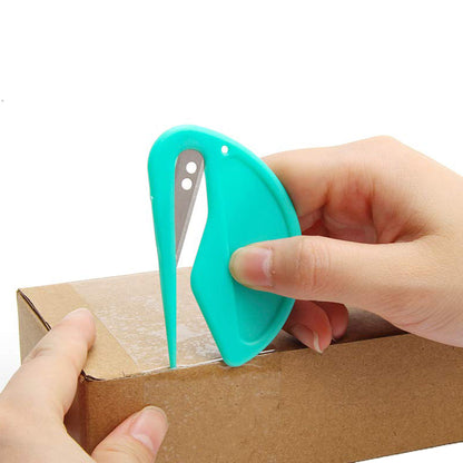 3Pcs Plastic Letter Openers Envelope Slitters Paper Knife Random Color