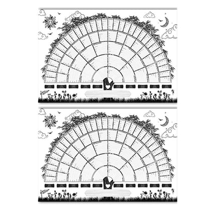 Family Tree Chart Genealogy Poster Fillable Ancestry Chart Wall Painting