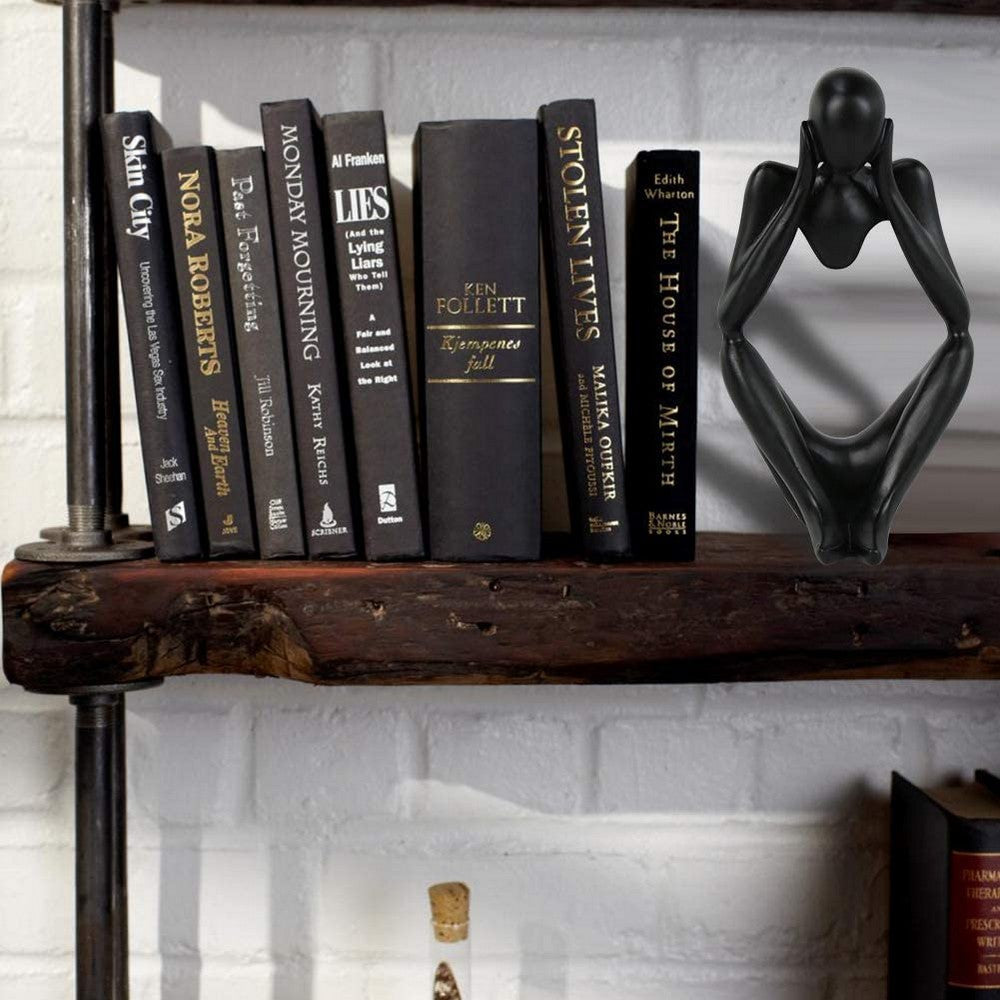 2X Thinker Statue Sculpture Desktop Resin Ornaments Style 1 and 3