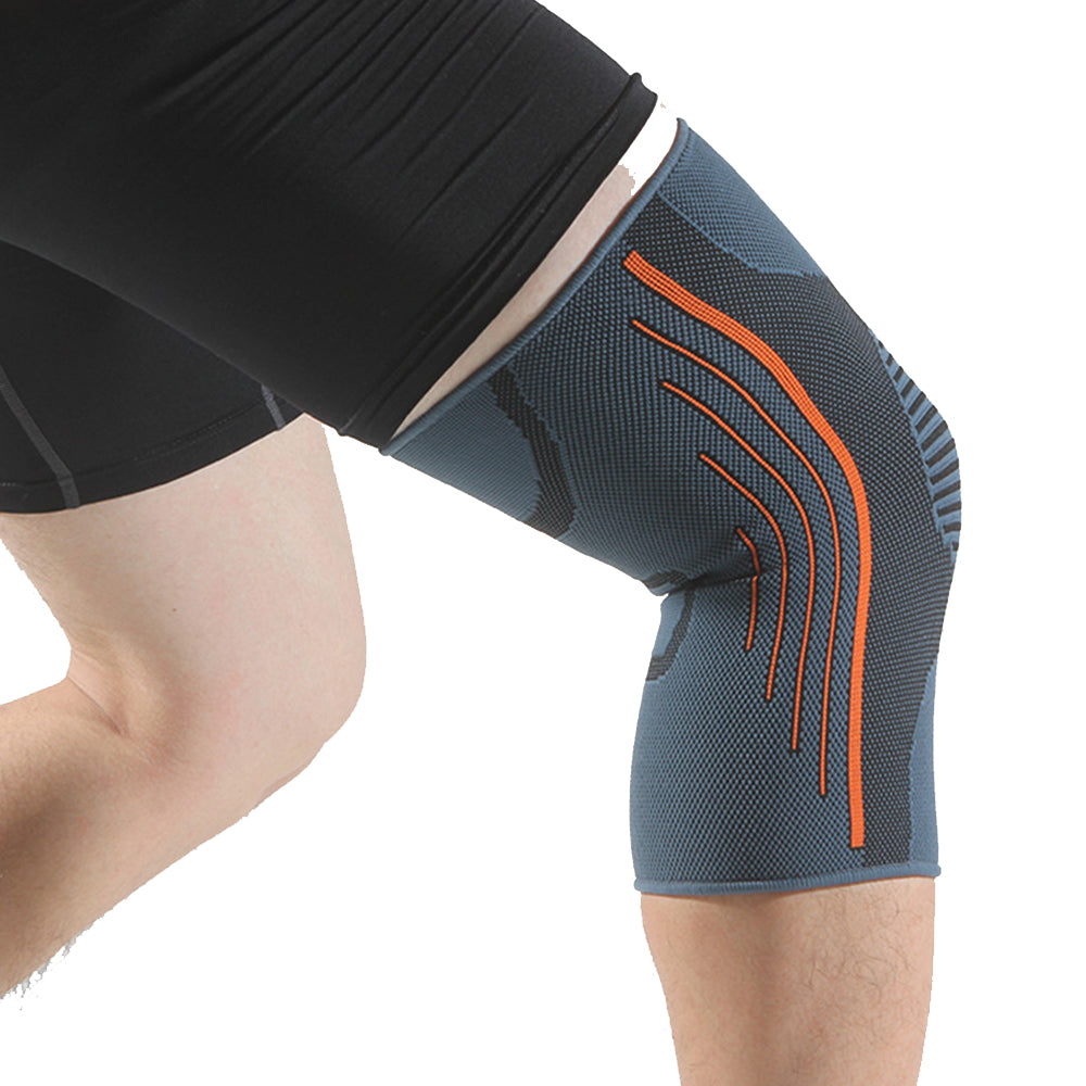 Pair of Knee Brace Sport Knee Sleeve Knee Pads Grey