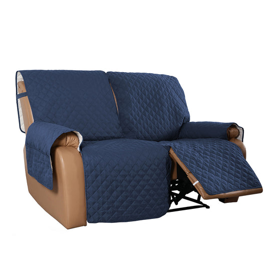 Sofa Cover Water Resistant Non-Slip Split Recliner Couch Cover Sofa Chair Slipcovers-Navy