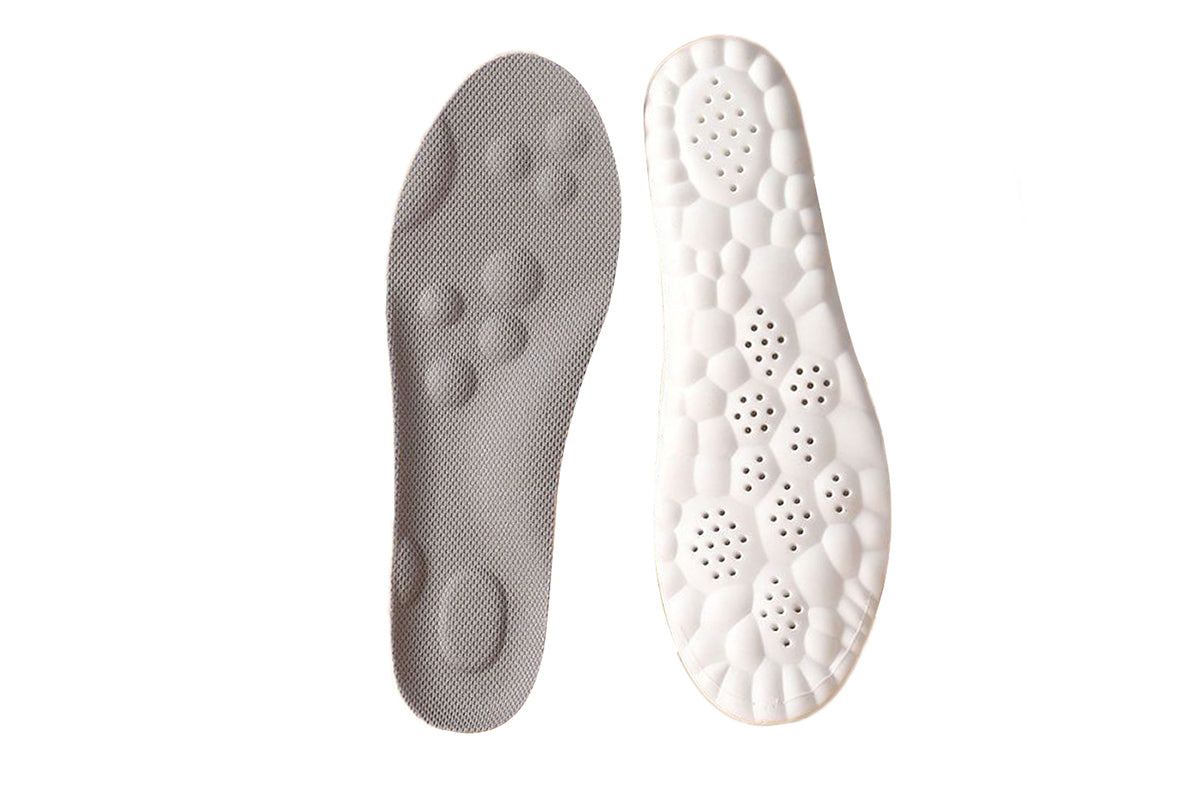 2 Pairs 4D High Elastic u-Shaped Insole Ultra Comfort Breathable Shock Absorption