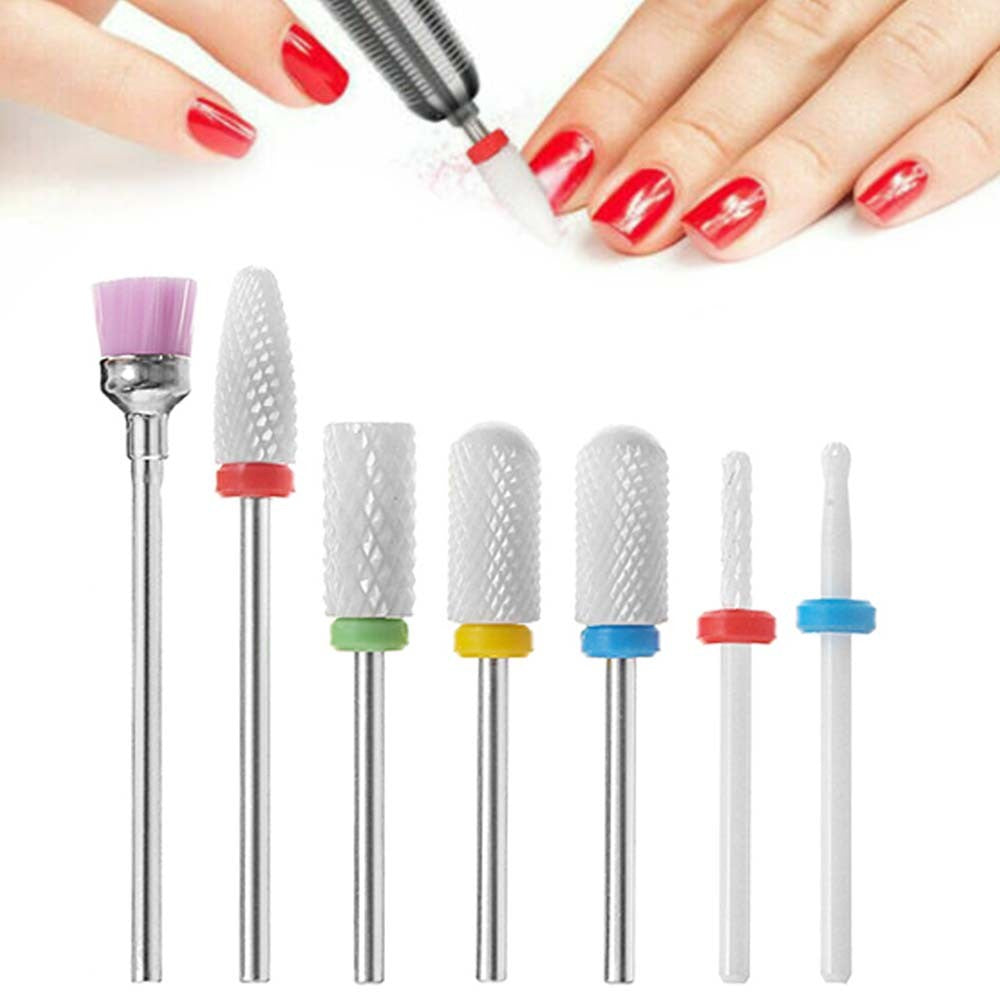 7pcs Nail Art Grinding Drill Bits Manicure Pedicure Nail Tools
