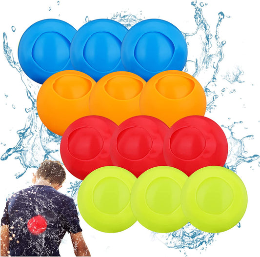16Pcs Reusable Water Balls Quick Fill Water Balloons Bombs Water Fight Toy for Kids Adults