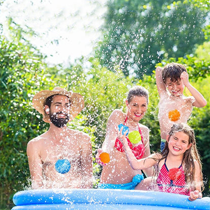 16Pcs Reusable Water Balls Quick Fill Water Balloons Bombs Water Fight Toy for Kids Adults
