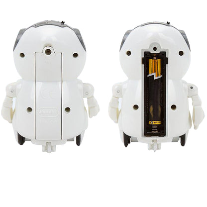 Toy Pocket RC Robot for Kids Talking Interactive Dialogue Singing Dancing Telling Story Mini Robot Toy -Blue and White