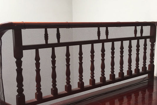 Stair Net 3M Home Banister Protective Fine Mesh for Kid Safety Child Secure Guard-Coffee