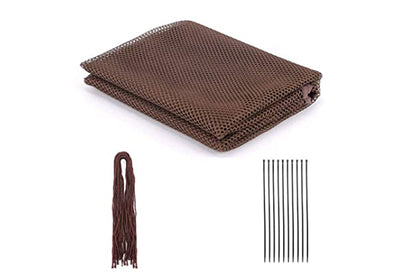 Stair Net 3M Home Banister Protective Fine Mesh for Kid Safety Child Secure Guard-Coffee